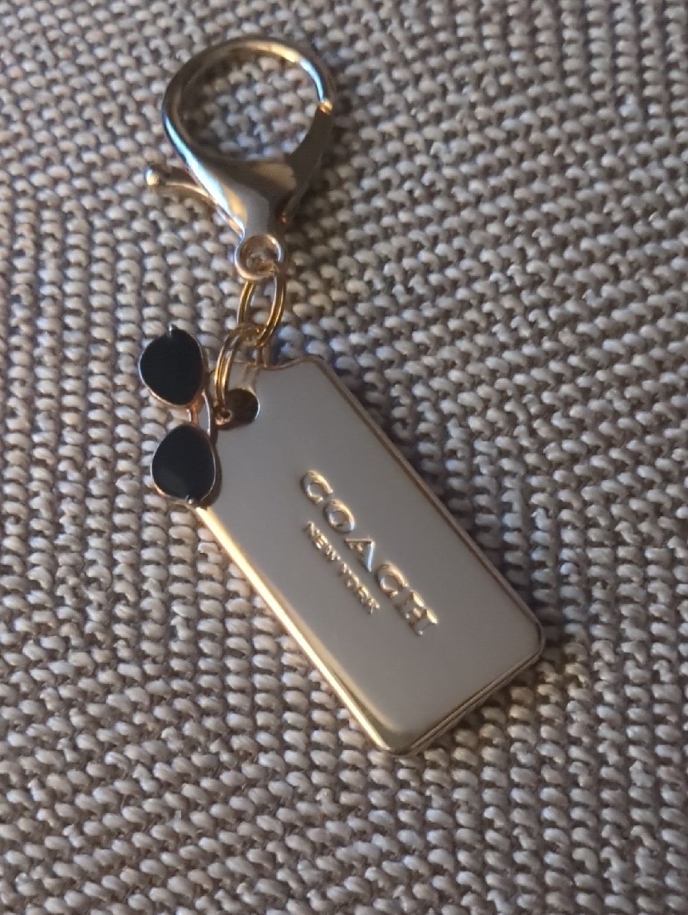 Coach Gold-Tone Key Charm.